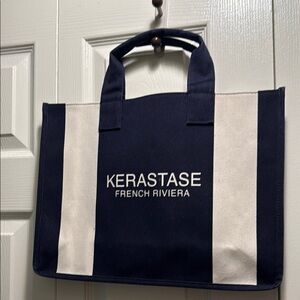 Kerastase Blue and White tote Bag with straps, brand new
